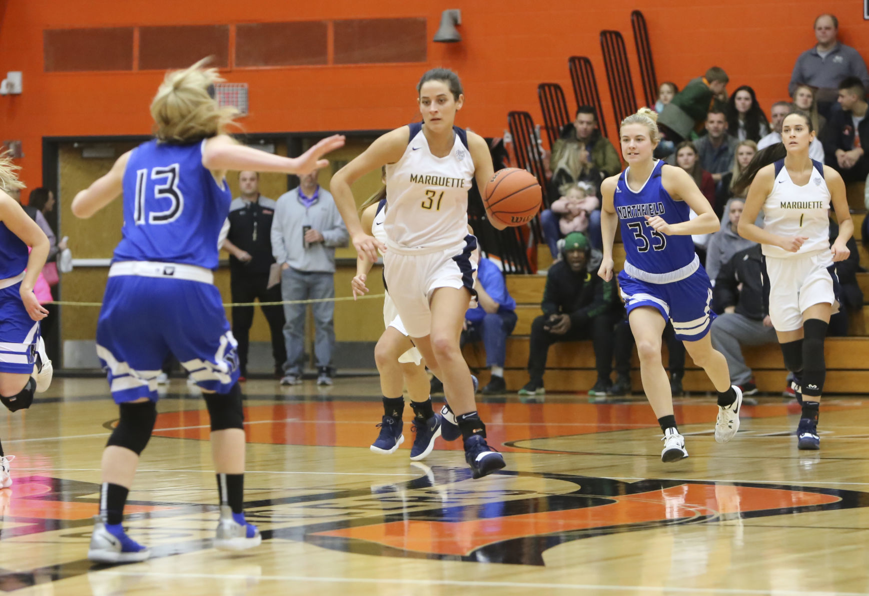 Marquette Catholic plays Northfield Saturday in semi state at LaPorte High School